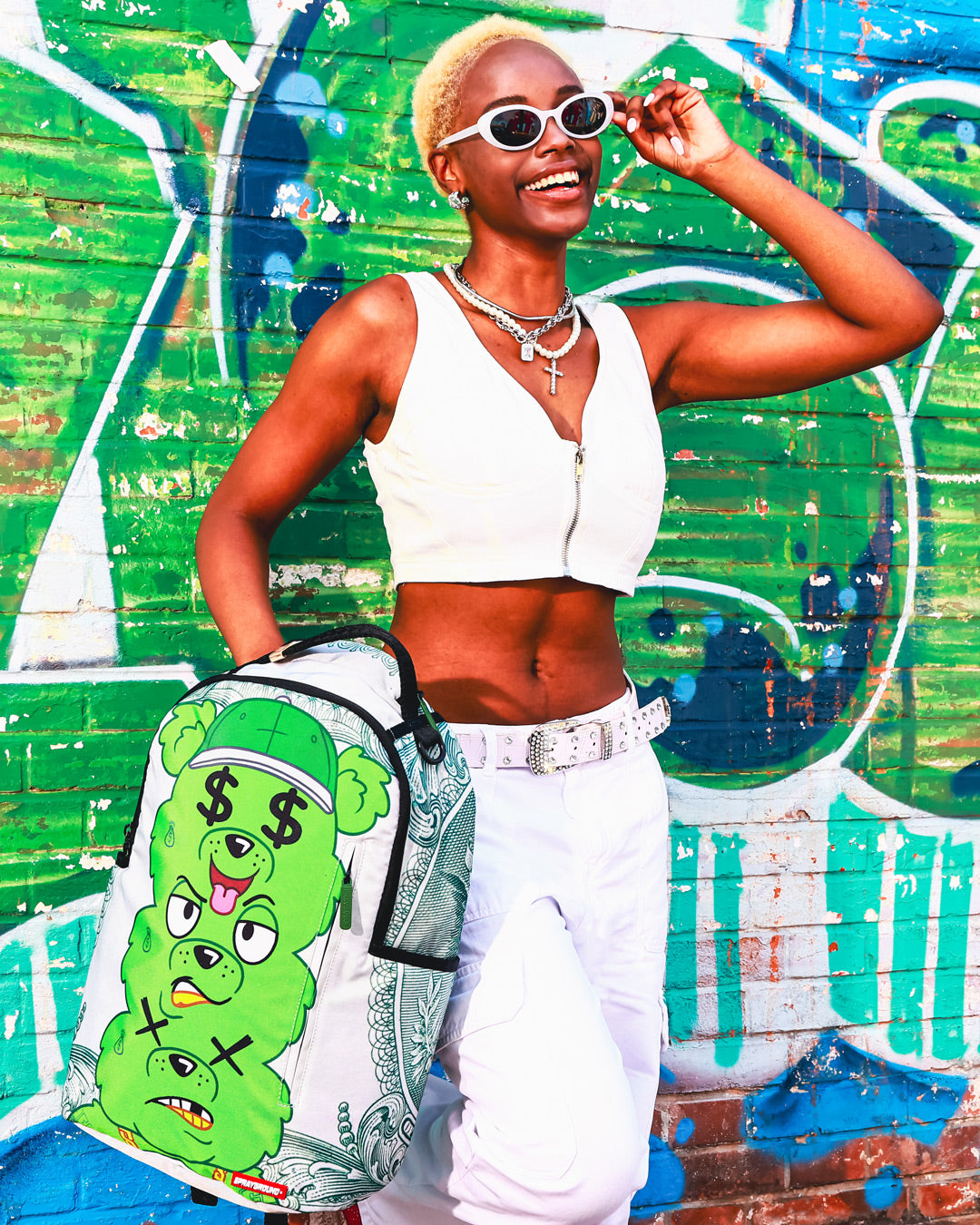 SPRAYGROUND MONEYBEAR SEEING TRIPLE BACKPACK