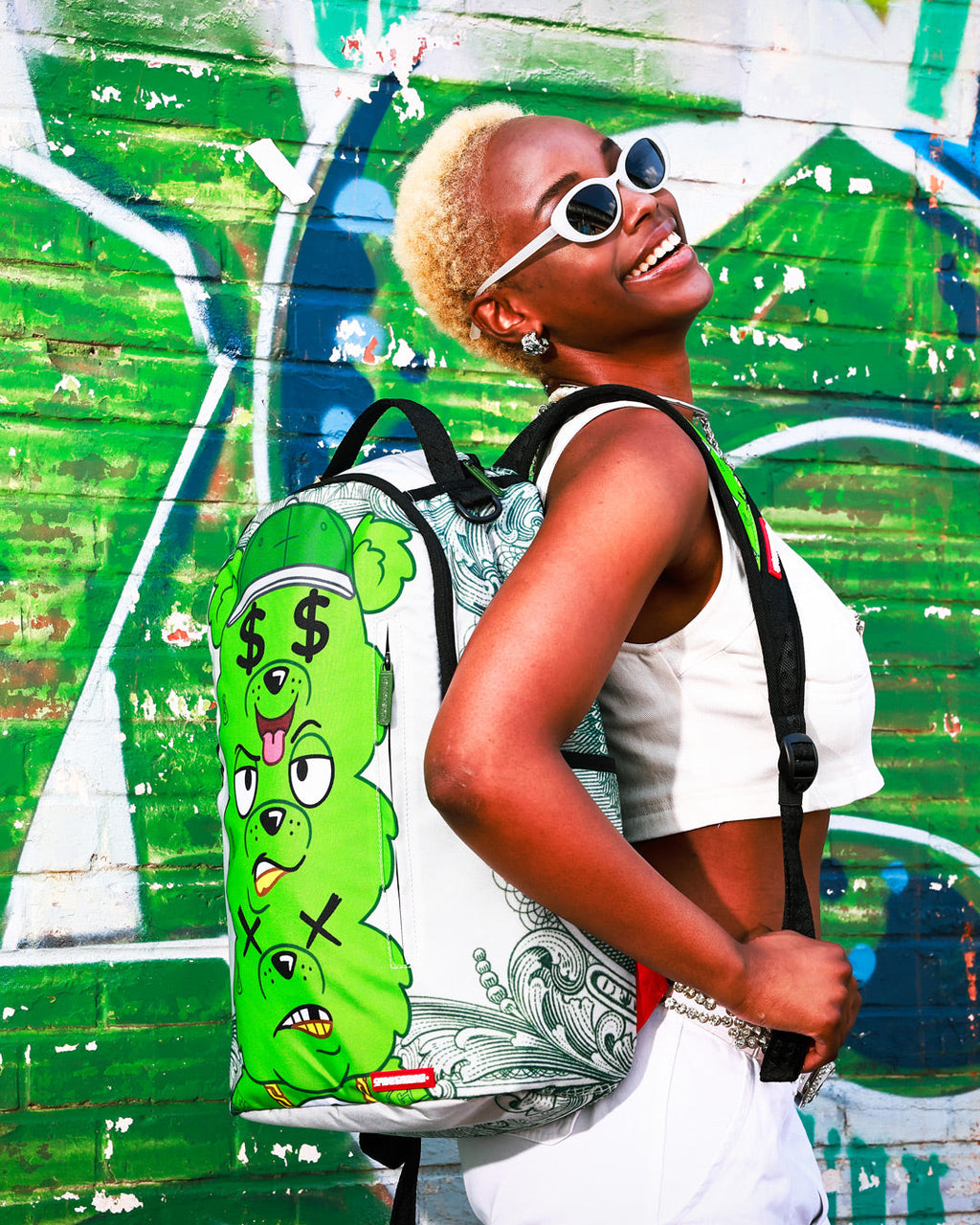 SPRAYGROUND MONEYBEAR SEEING TRIPLE BACKPACK