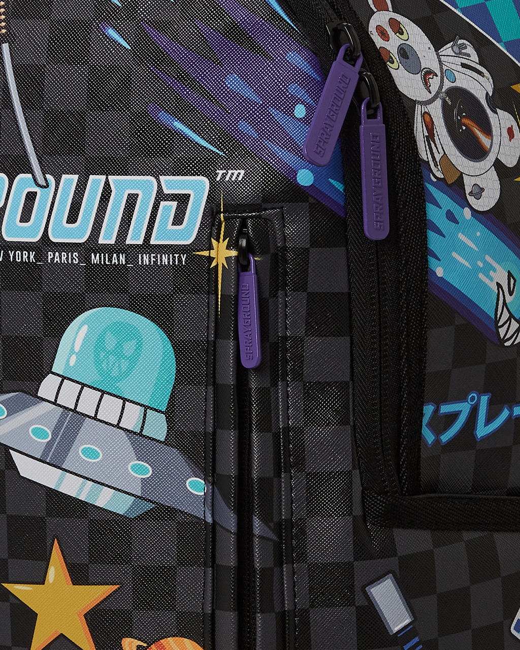 SPRAYGROUND WTF ALIEN INVASION BACKPACK (DLXV)