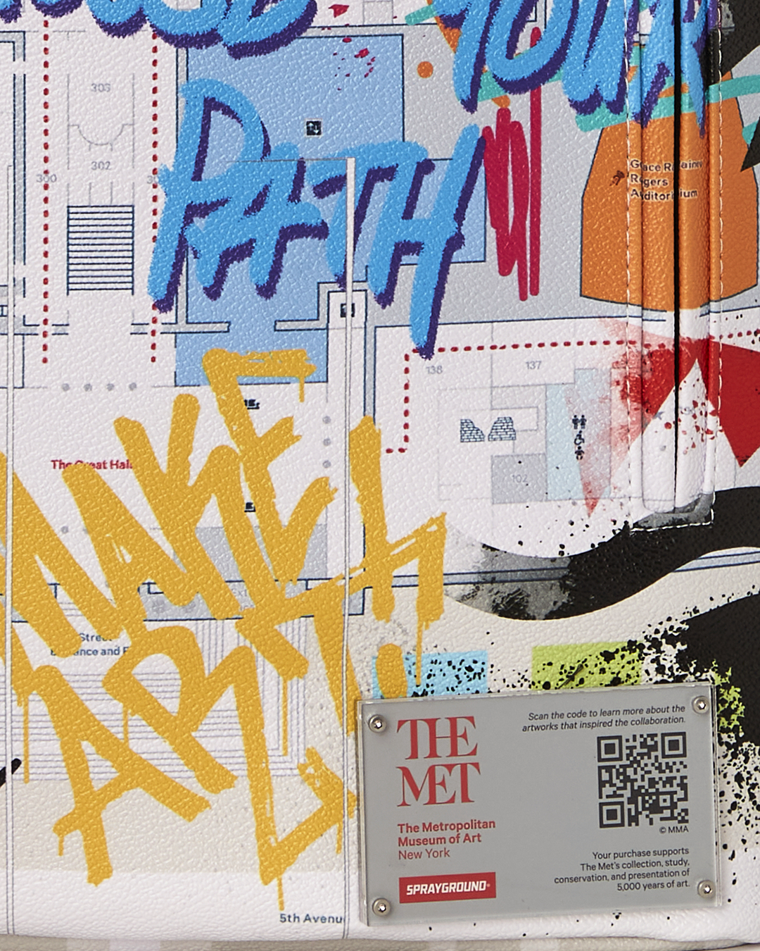 SPRAYGROUND THE MET MAP CHOOSE YOUR PATH BACKPACK