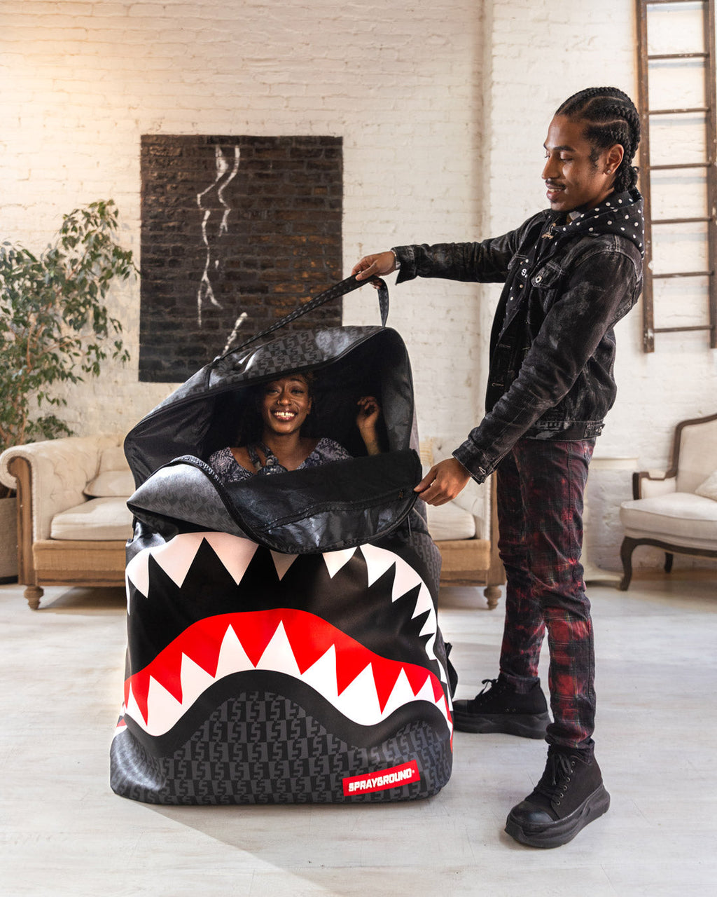 SPRAYGROUND SPRAYGATTI REVV BIGGEST BACKPACK IN THE WORLD