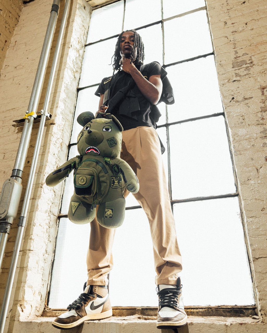 SPRAYGROUND SPECIAL OPS FULL THROTTLE MONEYBEAR TEDDYBEAR BACKPACK