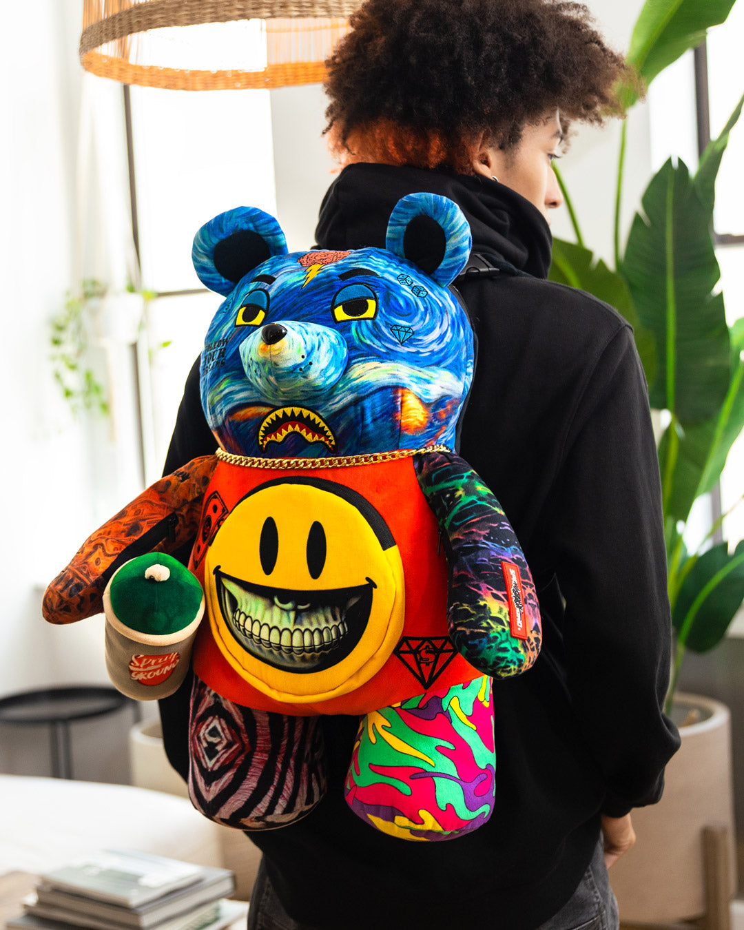 SPRAYGROUND VILLAIN MONEY BEAR TEDDYBEAR RON ENGLISH EDITION BACKPACK