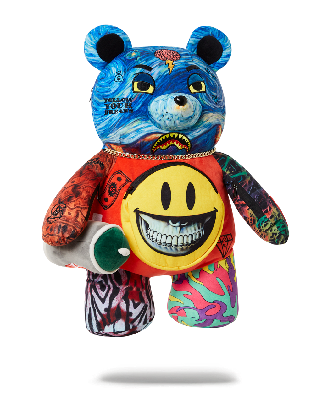 SPRAYGROUND VILLAIN MONEY BEAR TEDDYBEAR RON ENGLISH EDITION BACKPACK