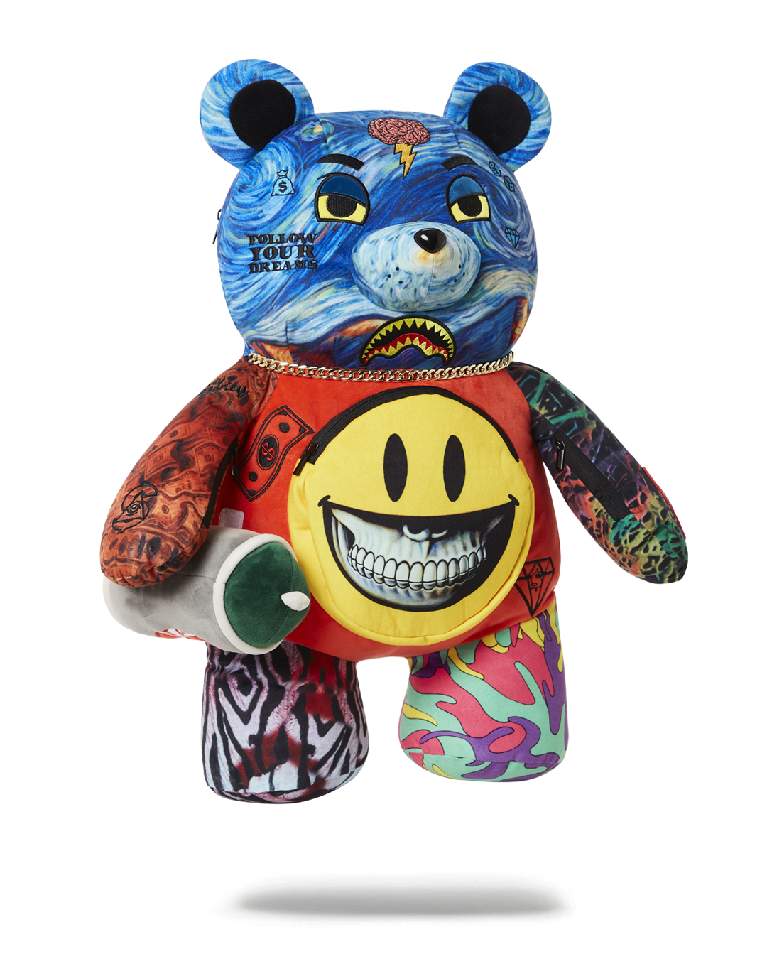 SPRAYGROUND VILLAIN MONEY BEAR TEDDYBEAR RON ENGLISH EDITION BACKPACK