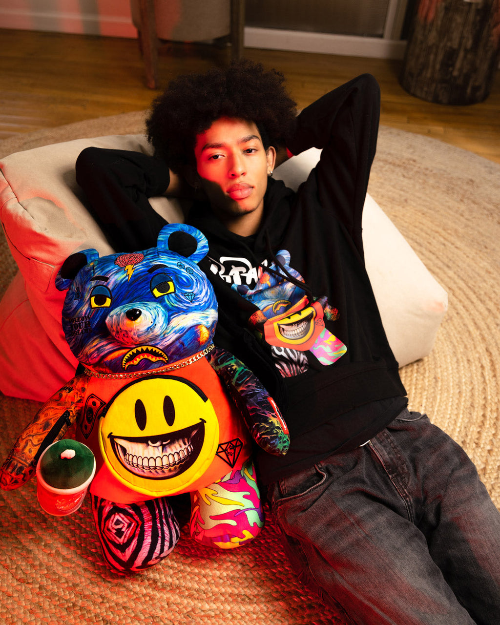 SPRAYGROUND VILLAIN MONEY BEAR TEDDYBEAR RON ENGLISH EDITION BACKPACK