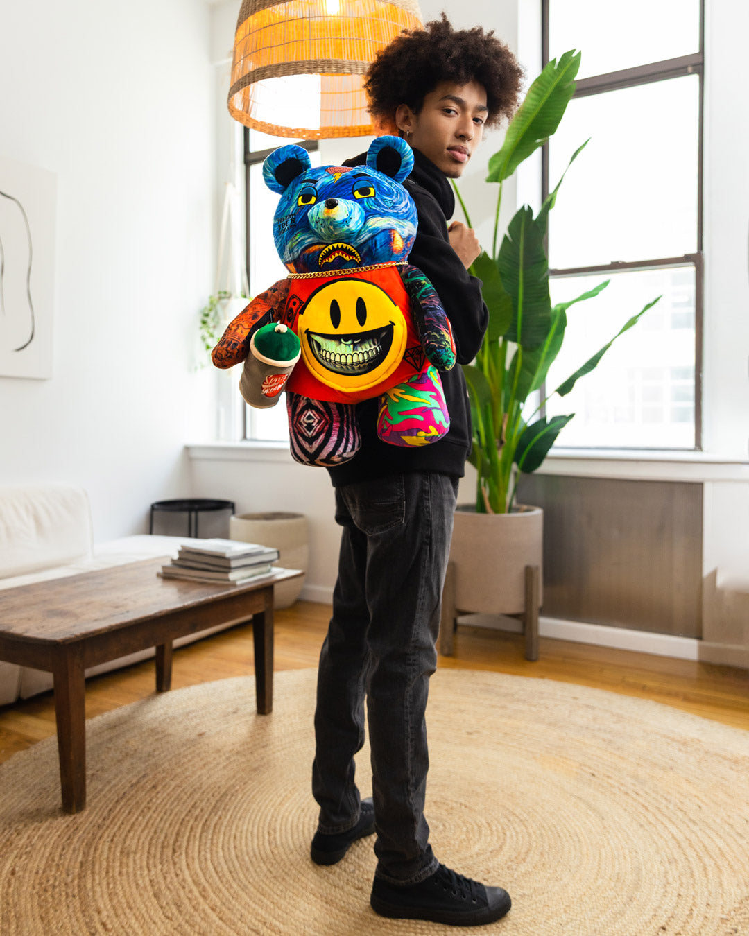 SPRAYGROUND VILLAIN MONEY BEAR TEDDYBEAR RON ENGLISH EDITION BACKPACK