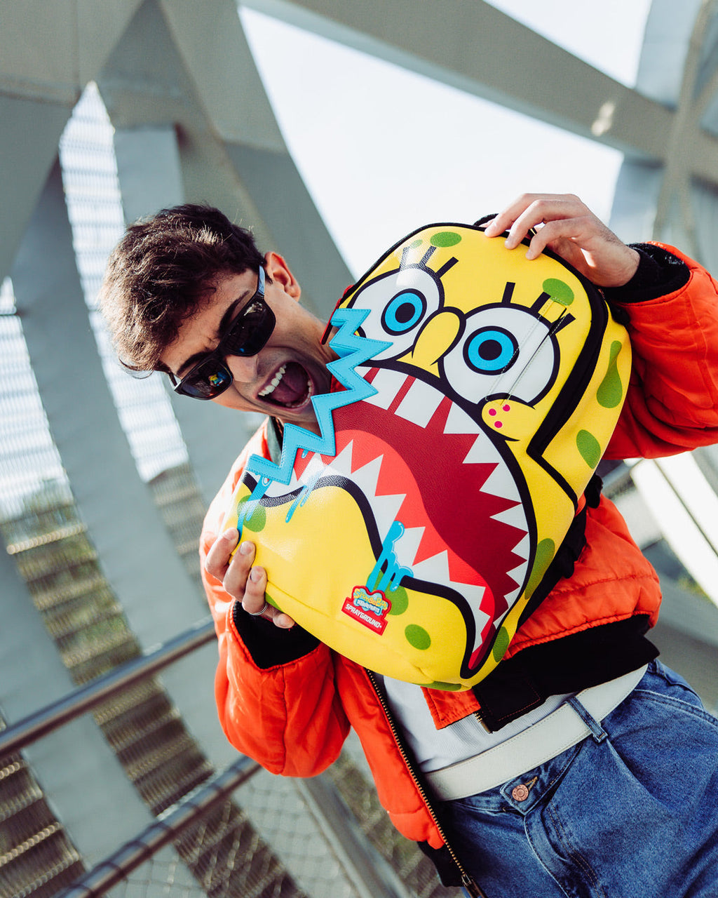 SPRAYGROUND SPONGEBOB SHARKBITE BACKPACK (DLXV)