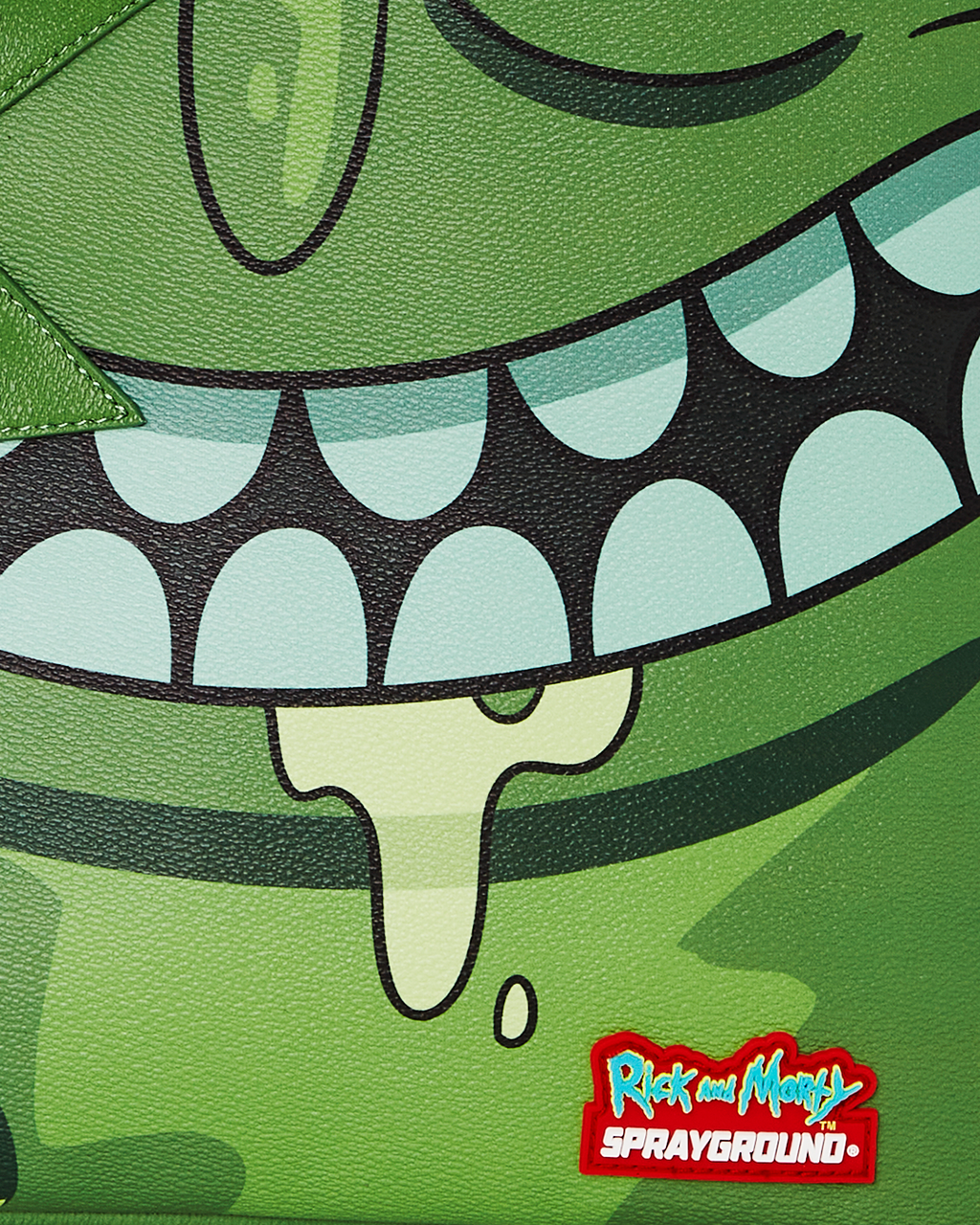 SPRAYGROUND RICK & MORTY PICKLE SHARKBITE BACKPACK (DLXV)