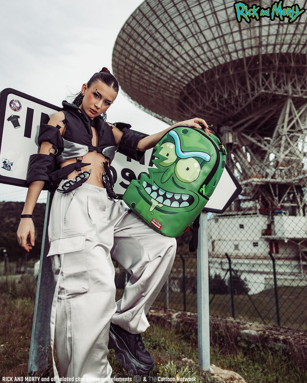 SPRAYGROUND RICK & MORTY PICKLE SHARKBITE BACKPACK (DLXV)