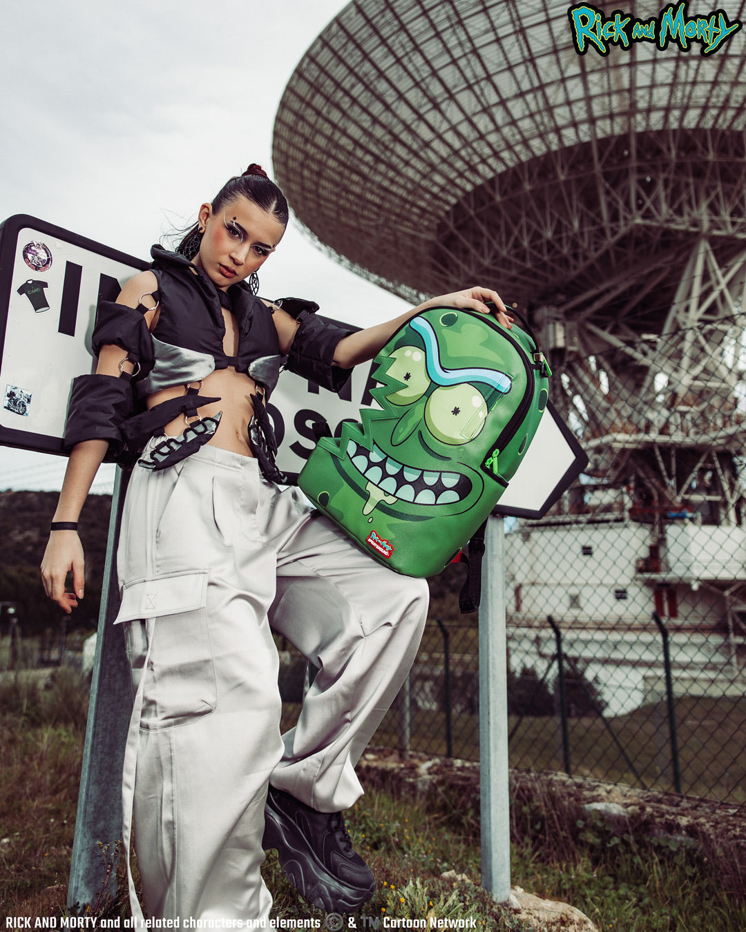 SPRAYGROUND RICK & MORTY PICKLE SHARKBITE BACKPACK (DLXV)