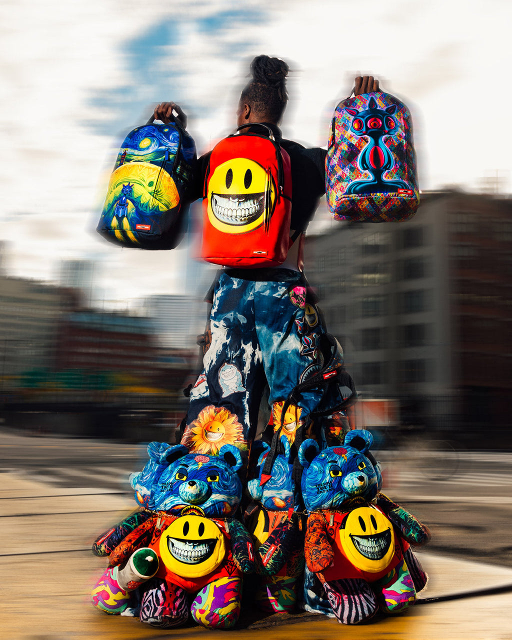 SPRAYGROUND SMILE BIG GRIN RON ENGLISH COLLAB