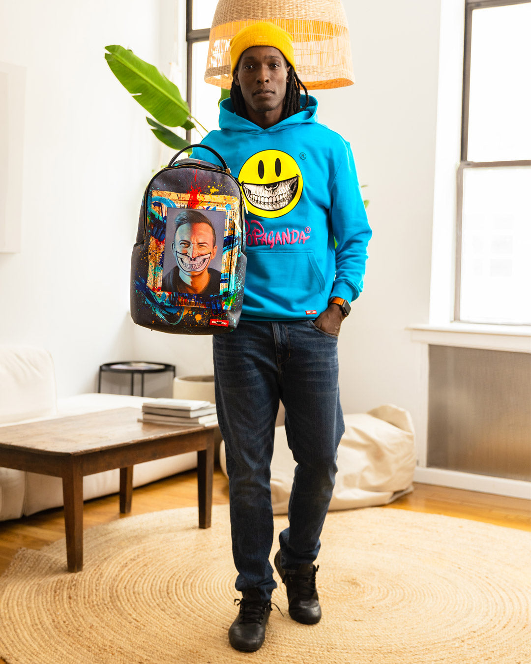 SPRAYGROUND THE RARE DBD GRIN SHARK PORTRAIT BY RON ENGLISH- SUPER LIMITED EDITION