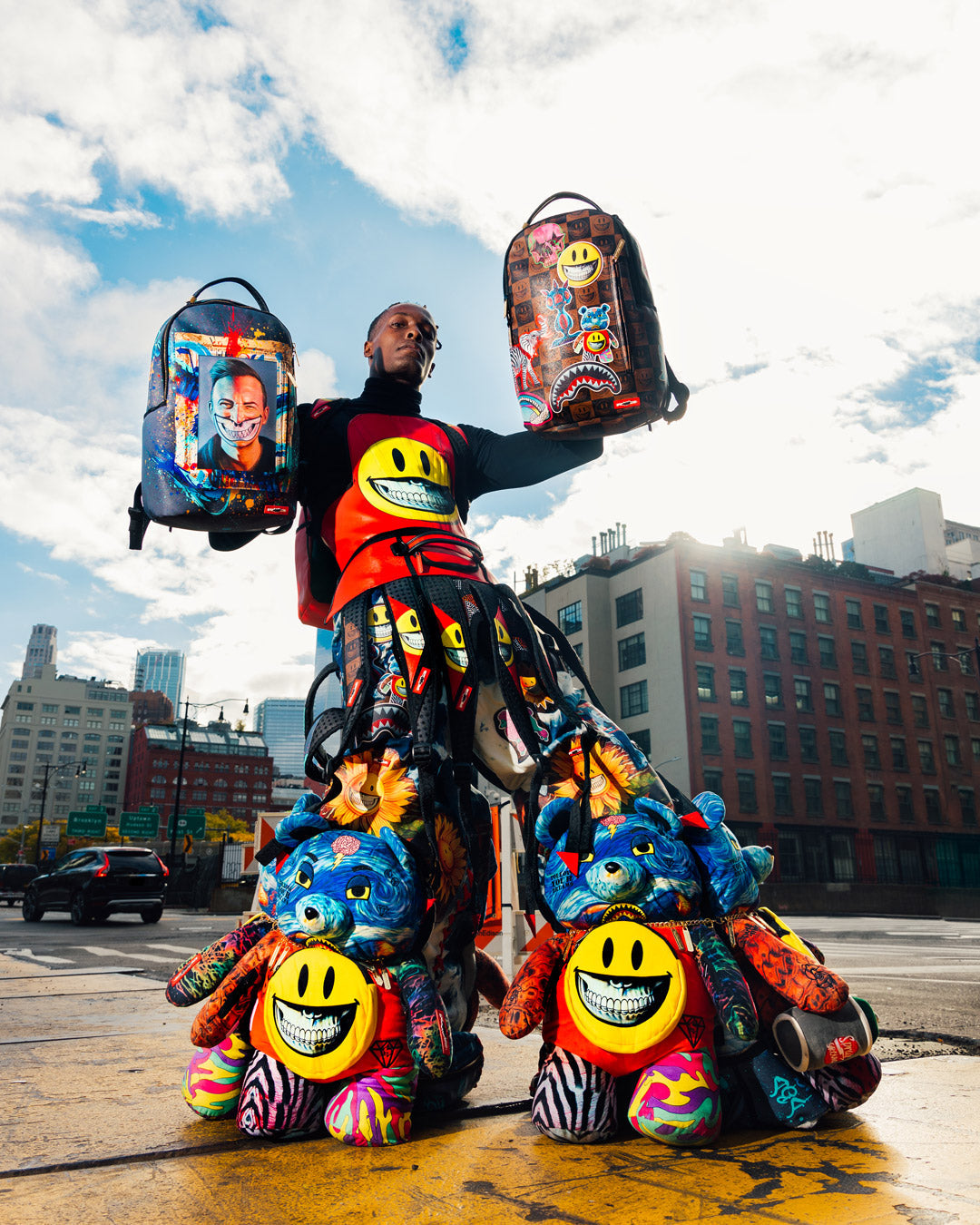 SPRAYGROUND THE RARE DBD GRIN SHARK PORTRAIT BY RON ENGLISH- SUPER LIMITED EDITION