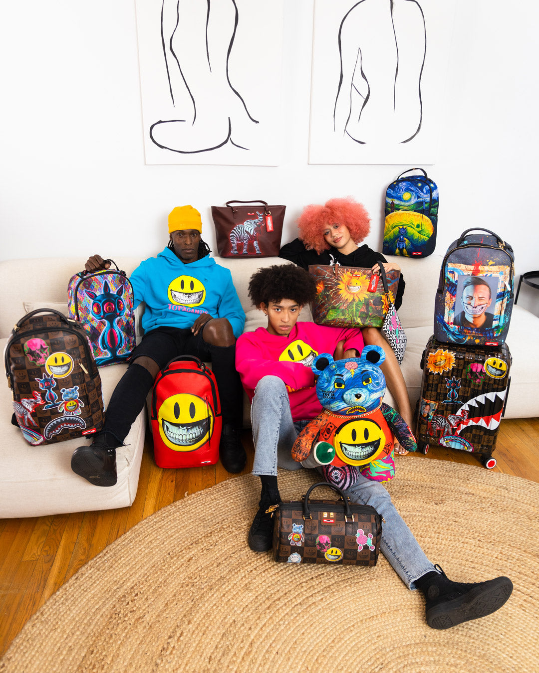 SPRAYGROUND THE RARE DBD GRIN SHARK PORTRAIT BY RON ENGLISH- SUPER LIMITED EDITION