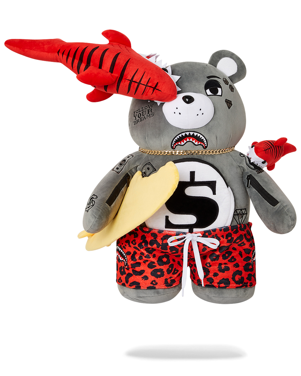 SPRAYGROUND SHARK FRIENDS MONEYBEAR TEDDYBEAR BACKPACK