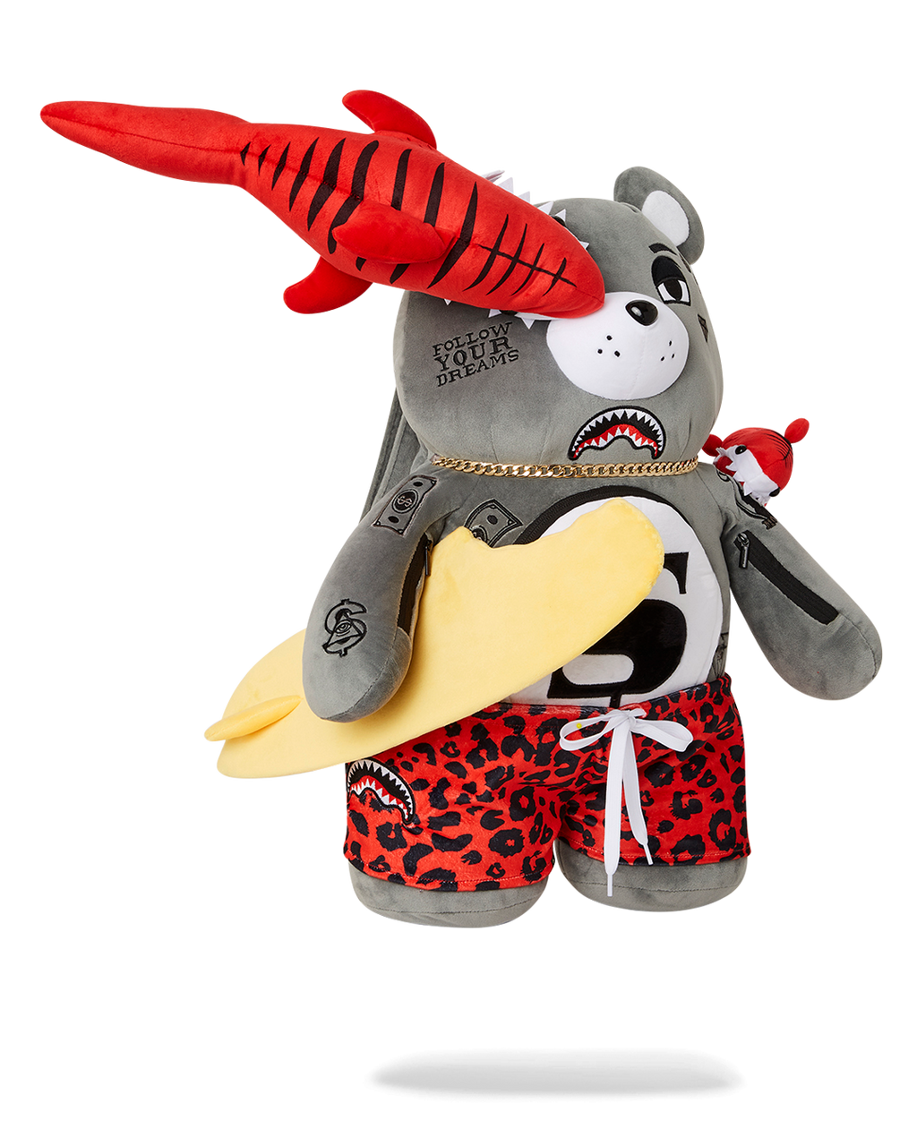 SPRAYGROUND SHARK FRIENDS MONEYBEAR TEDDYBEAR BACKPACK