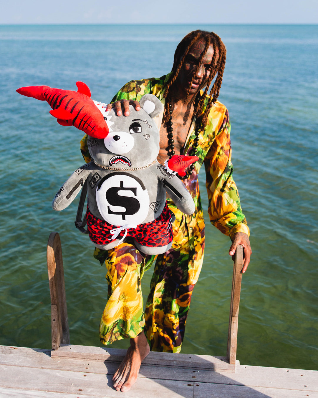 SPRAYGROUND SHARK FRIENDS MONEYBEAR TEDDYBEAR BACKPACK