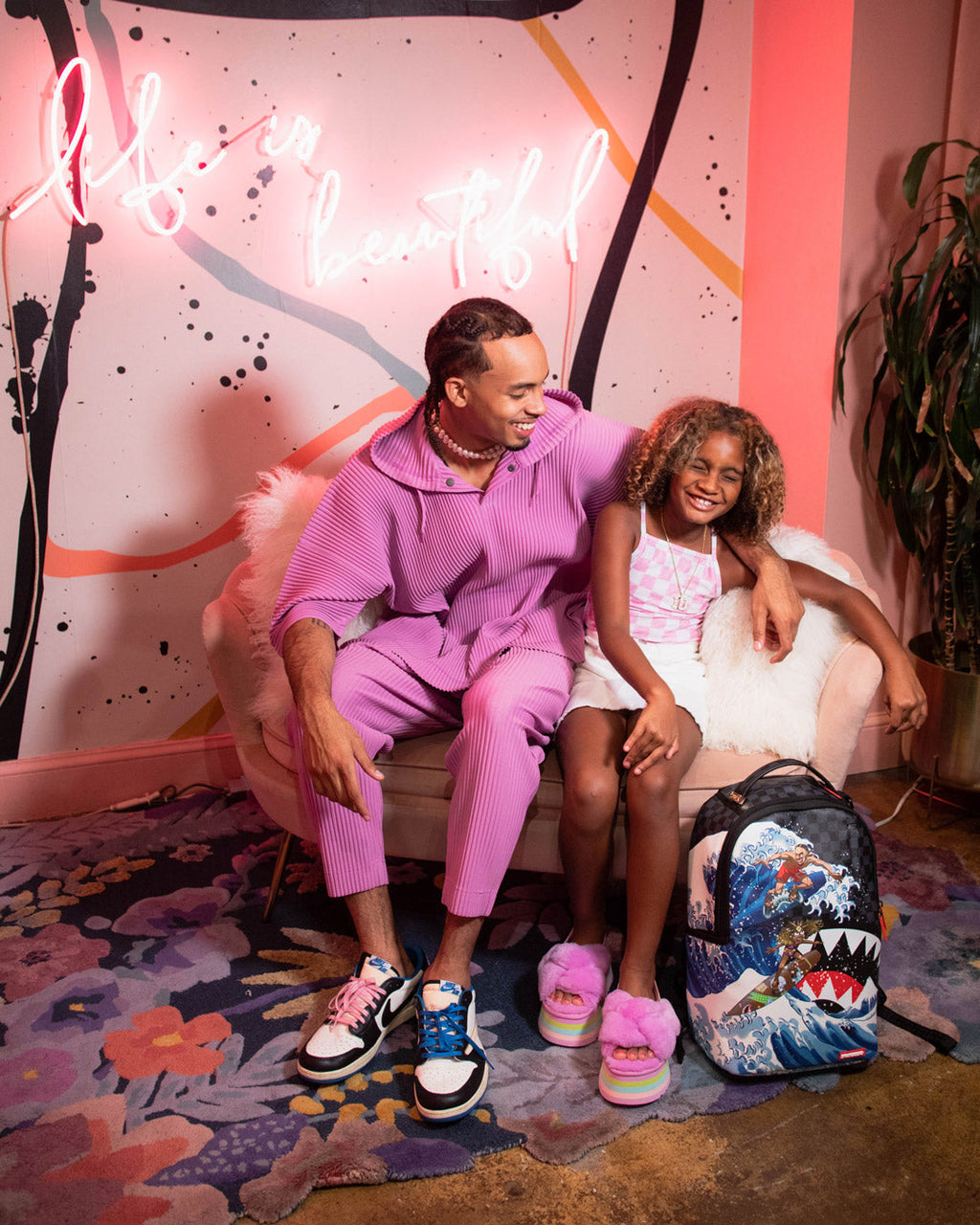 SPRAYGROUND AMARI BAILEY & SISTER SURFRIDER COLLAB BACKPACK (DLXV)
