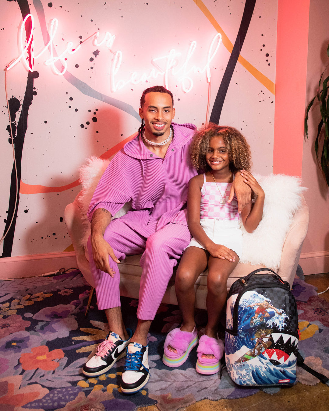 SPRAYGROUND AMARI BAILEY & SISTER SURFRIDER COLLAB BACKPACK (DLXV)