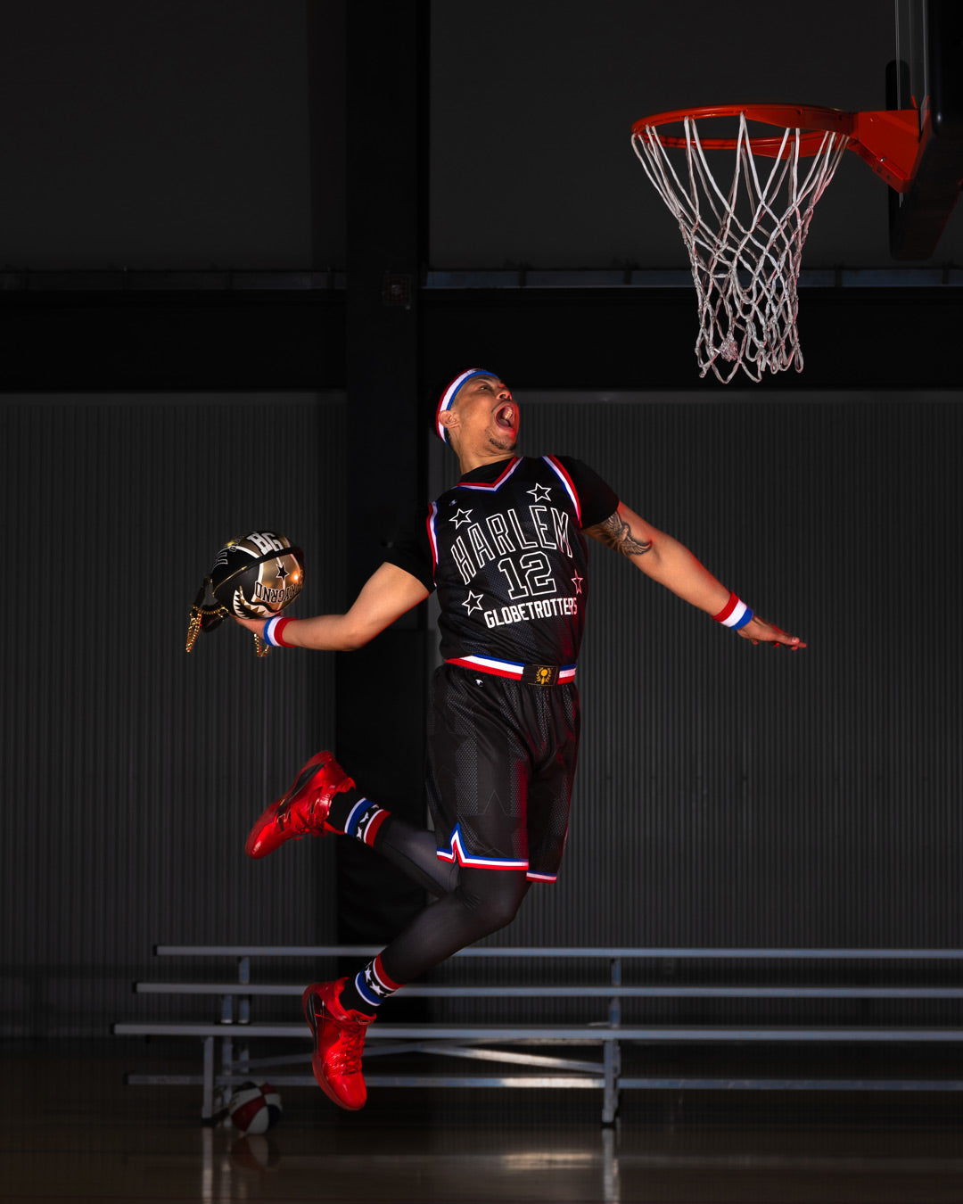 SPRAYGROUND HARLEM GLOBETROTTERS BASKETBALL BAG