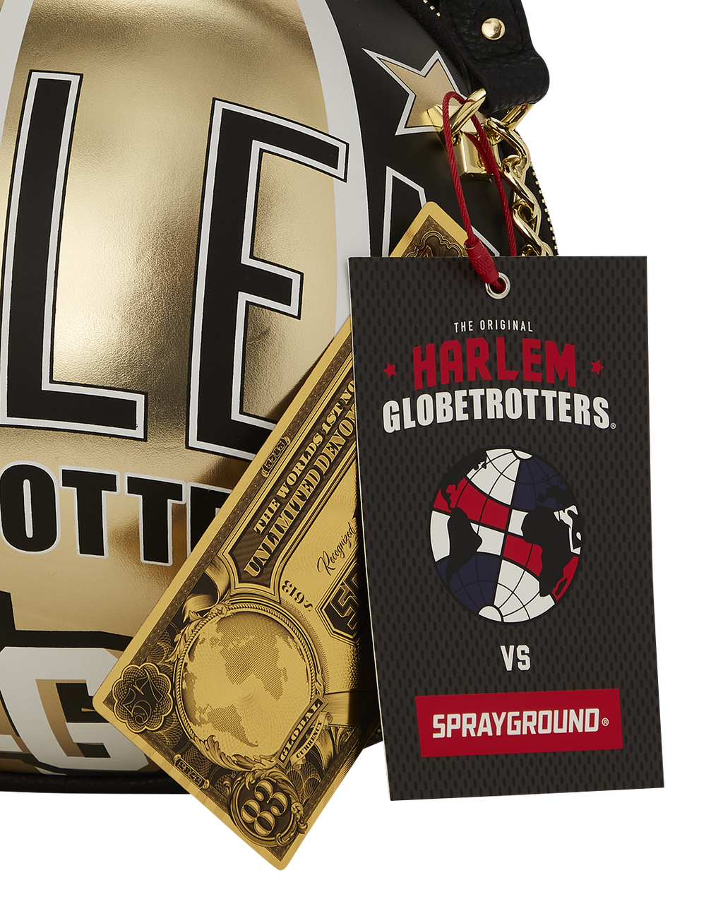 SPRAYGROUND HARLEM GLOBETROTTERS BASKETBALL BAG