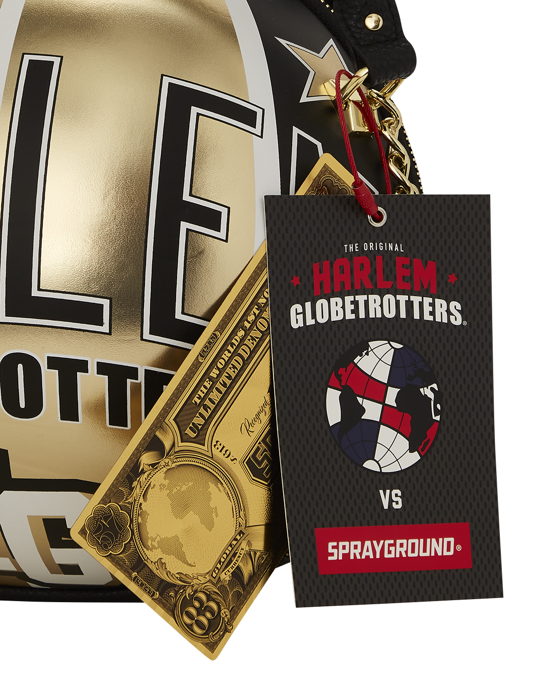 SPRAYGROUND HARLEM GLOBETROTTERS BASKETBALL BAG