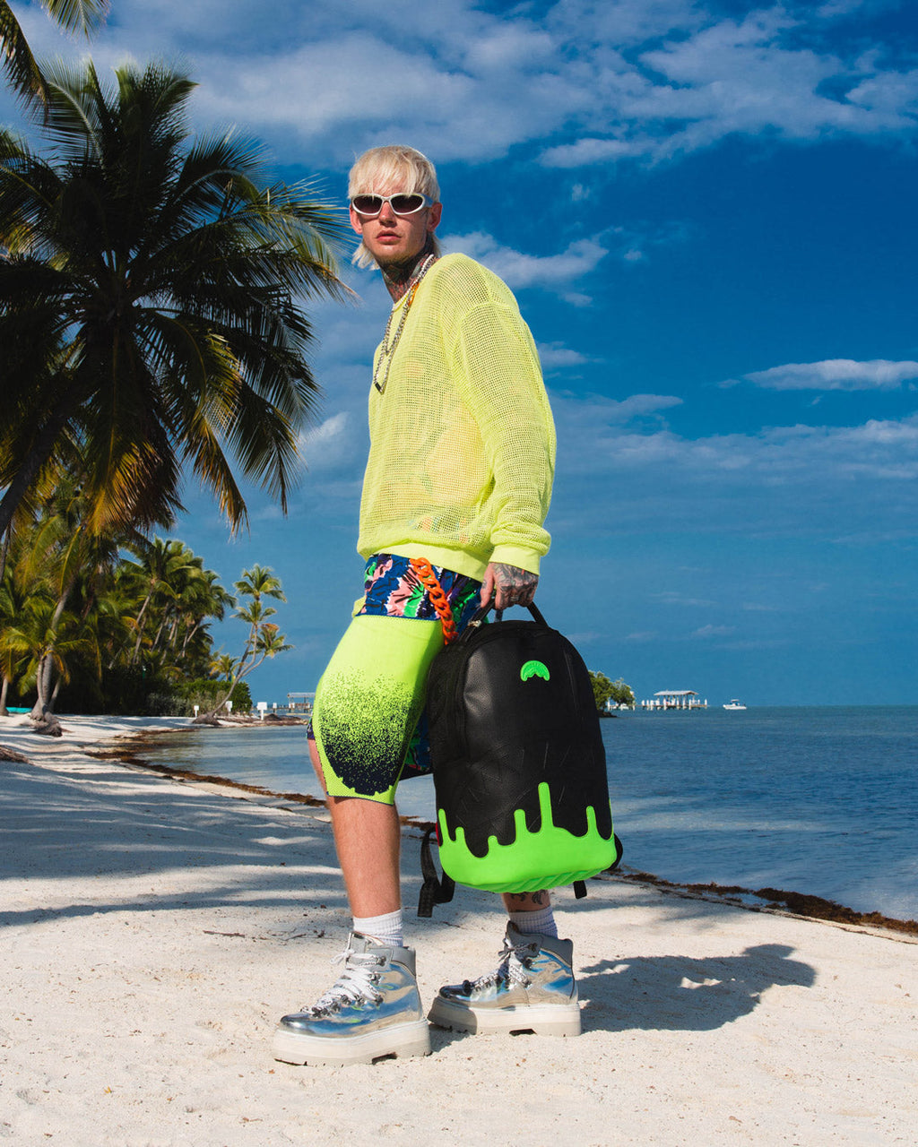 SPRAYGROUND ANTI-GRAVITY GREEN BACKPACK (DLXV)
