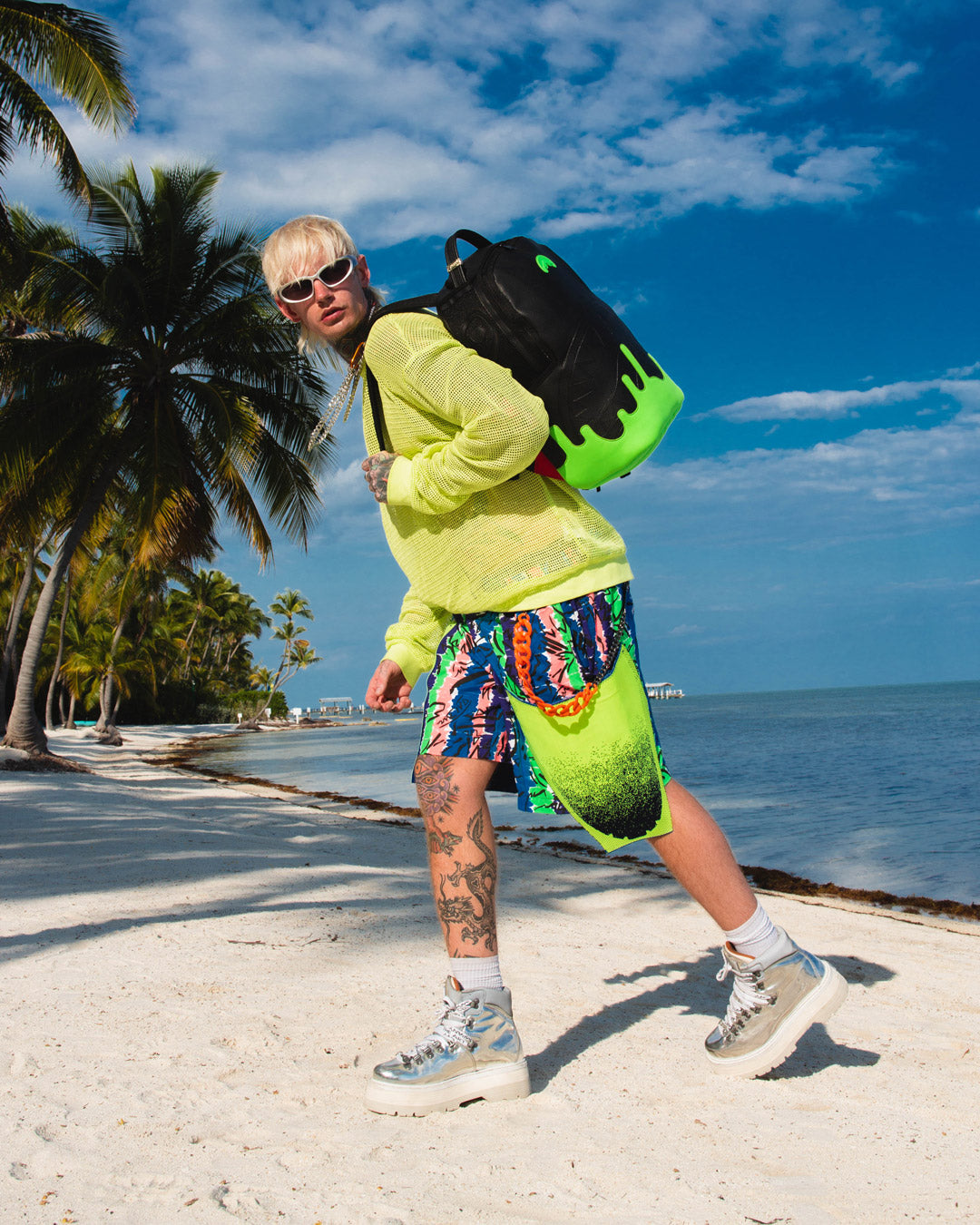 SPRAYGROUND ANTI-GRAVITY GREEN BACKPACK (DLXV)