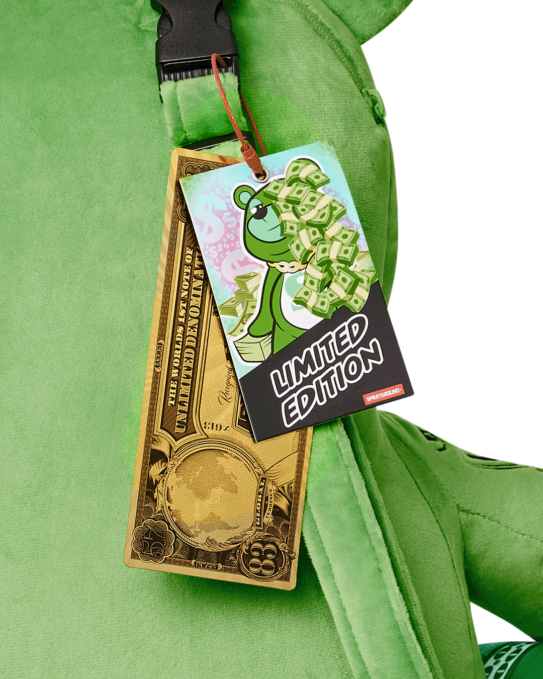 SPRAYGROUND MONEYBEAR ZILLIONS TEDDYBEAR BACKPACK