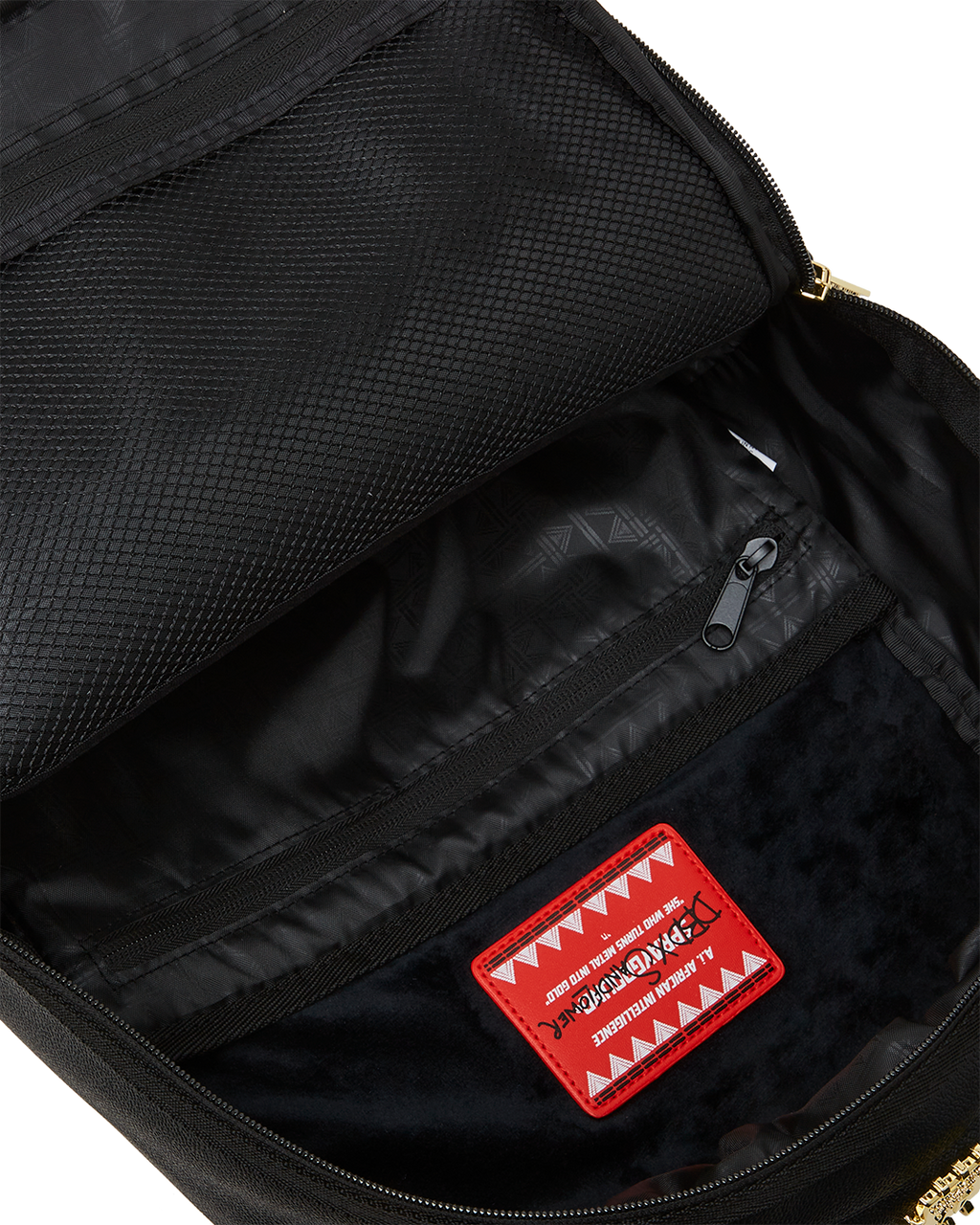 SPRAYGROUND A.I.8 AFRICAN INTELLIGENCE GUILDED LEOPARD BACKPACK (DLXV)