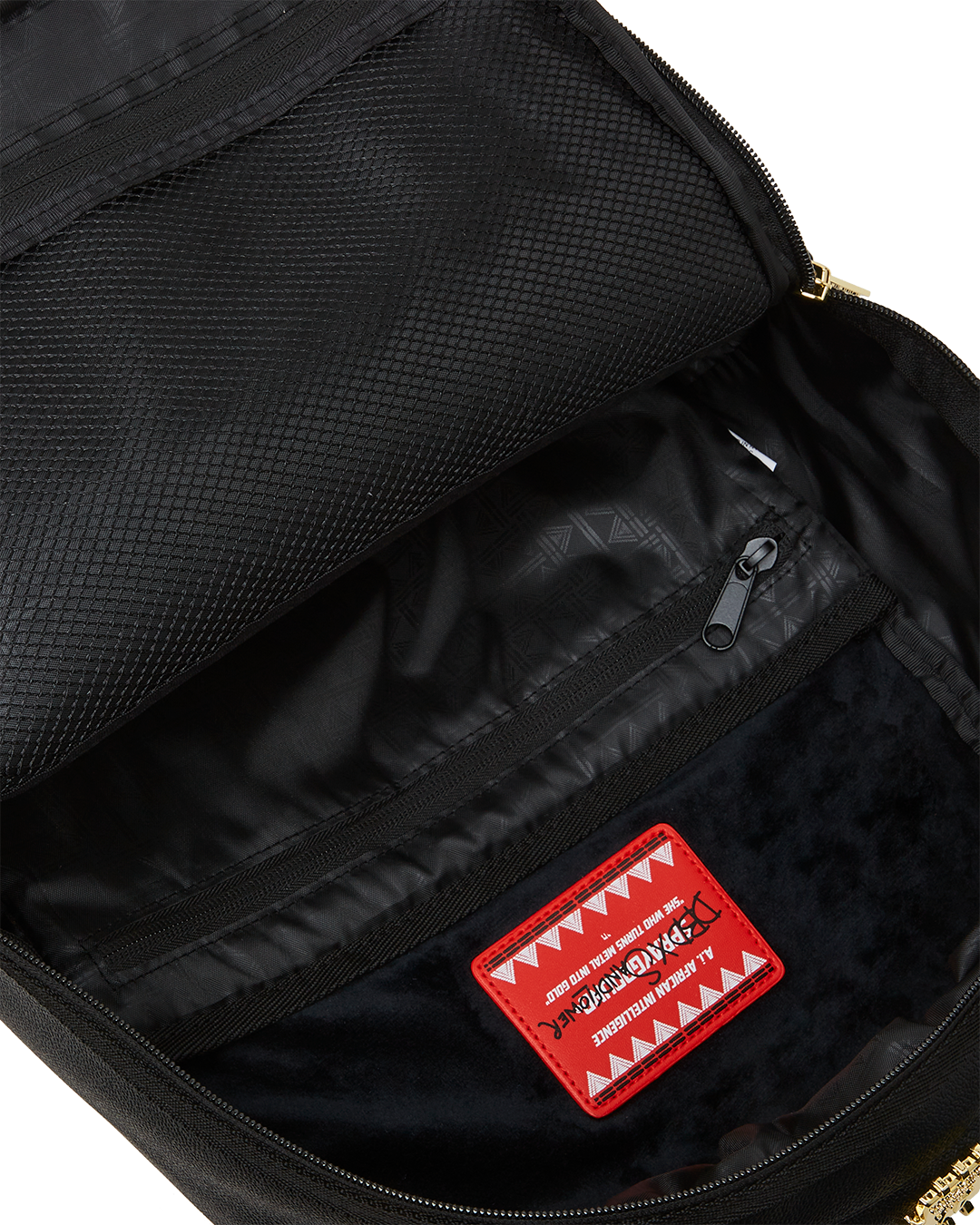 SPRAYGROUND A.I.8 AFRICAN INTELLIGENCE GUILDED LEOPARD BACKPACK (DLXV)