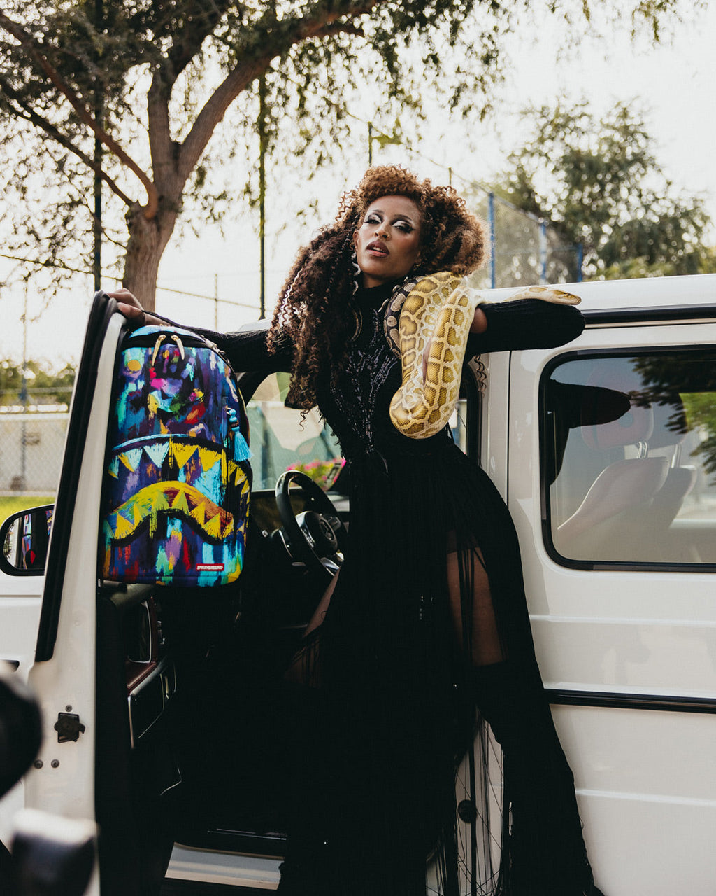 SPRAYGROUND A.I.8 AFRICAN INTELLIGENCE PLANET UTOPIA BACKPACK (DLXV)