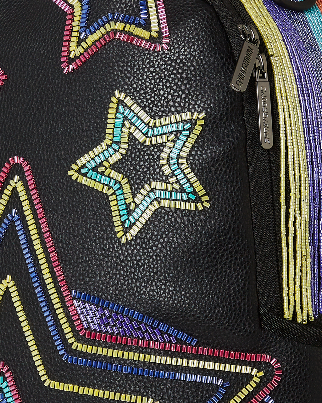 SPRAYGROUND STAR RACER A.I.7 SANDFLOWER COLLAB BEADED BACKPACK