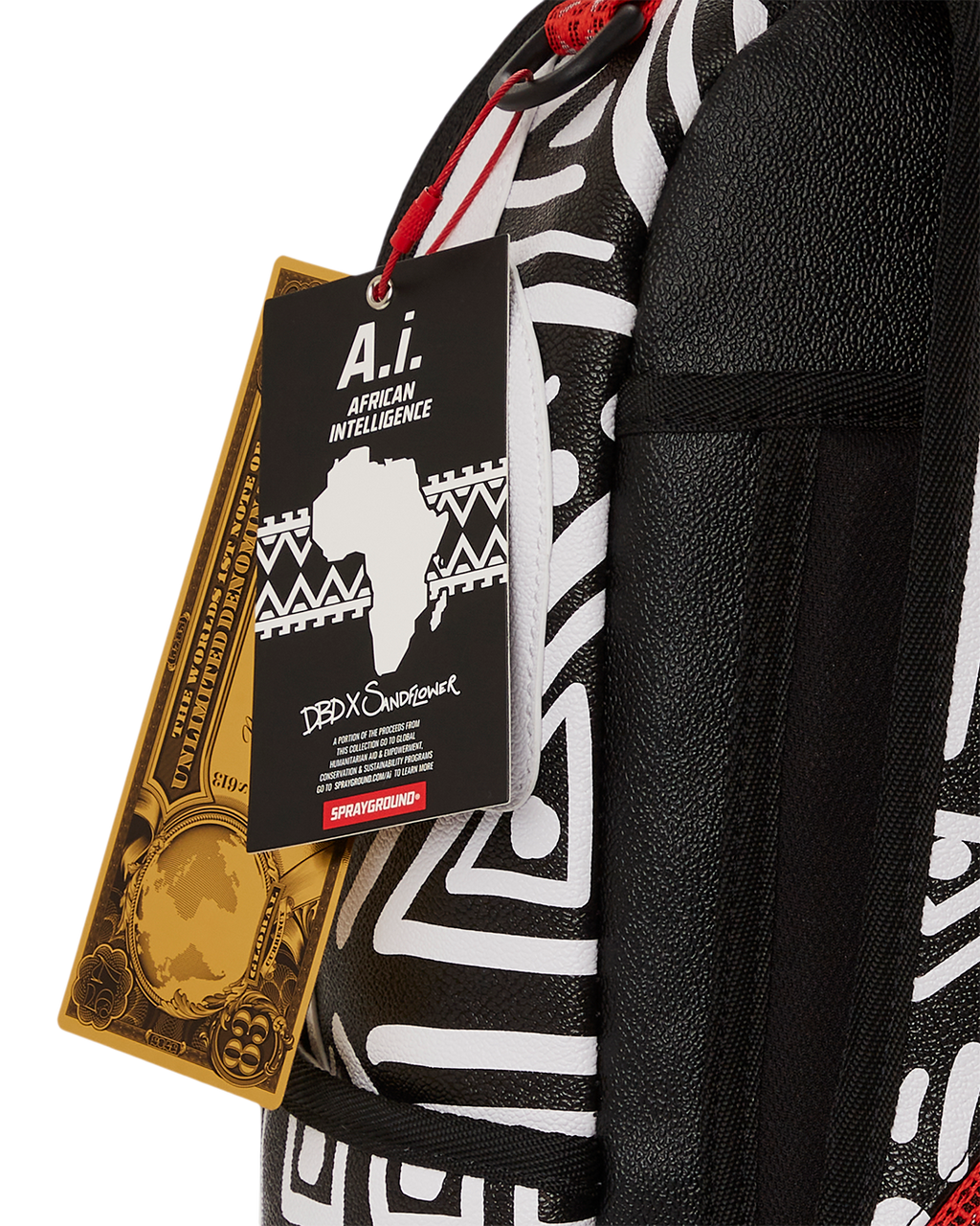 SPRAYGROUND A.I.8 AFRICAN INTELLIGENCE - ORIGIN STORY BACKPACK (DLXV)