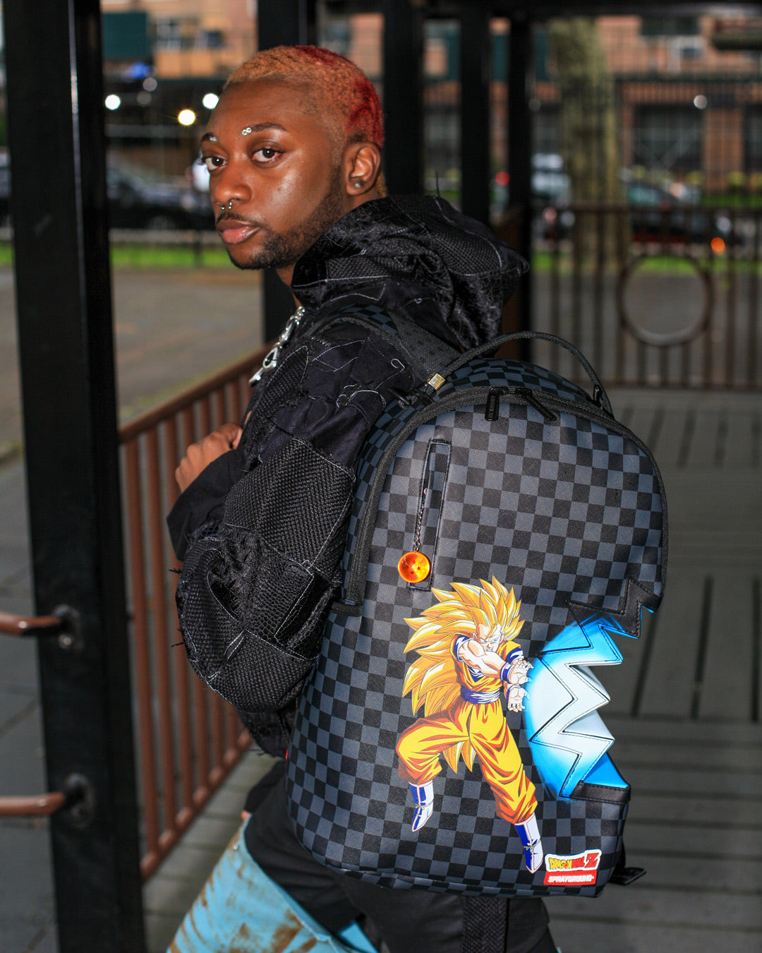 SPRAYGROUND DRAGON BALL Z KAMEHAMEHA SHARK BITE BACKPACK (DLXV)