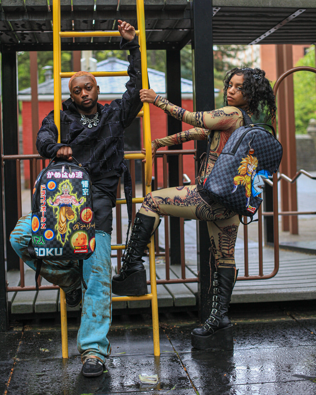 SPRAYGROUND DRAGON BALL Z KAMEHAMEHA SHARK BITE BACKPACK (DLXV)