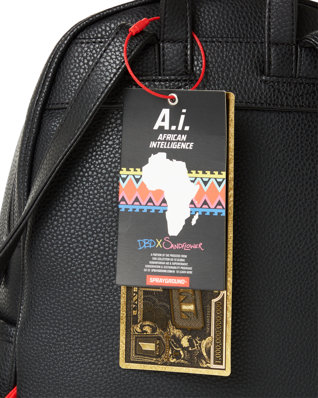 SPRAYGROUND STAR RACER A.I.7 SANDFLOWER COLLAB BEADED SAVAGE BACKPACK