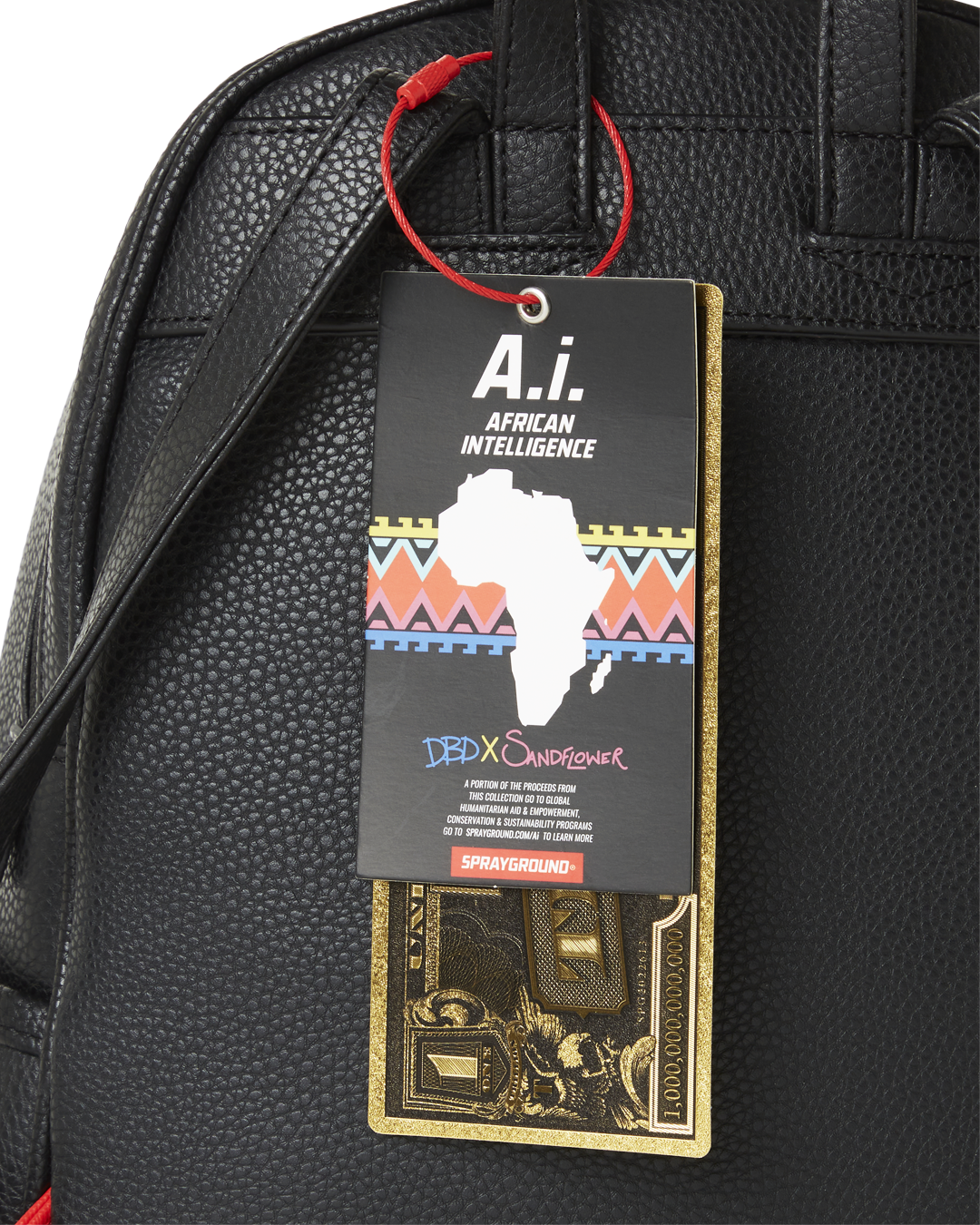 SPRAYGROUND STAR RACER A.I.7 SANDFLOWER COLLAB BEADED SAVAGE BACKPACK