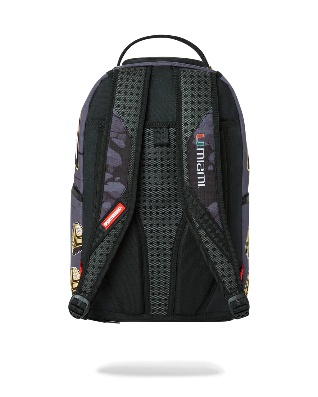 SPRAYGROUND CANES MUSCLE UNIVERSITY OF MIAMI BACKPACK (WITH WARREN SAPP)