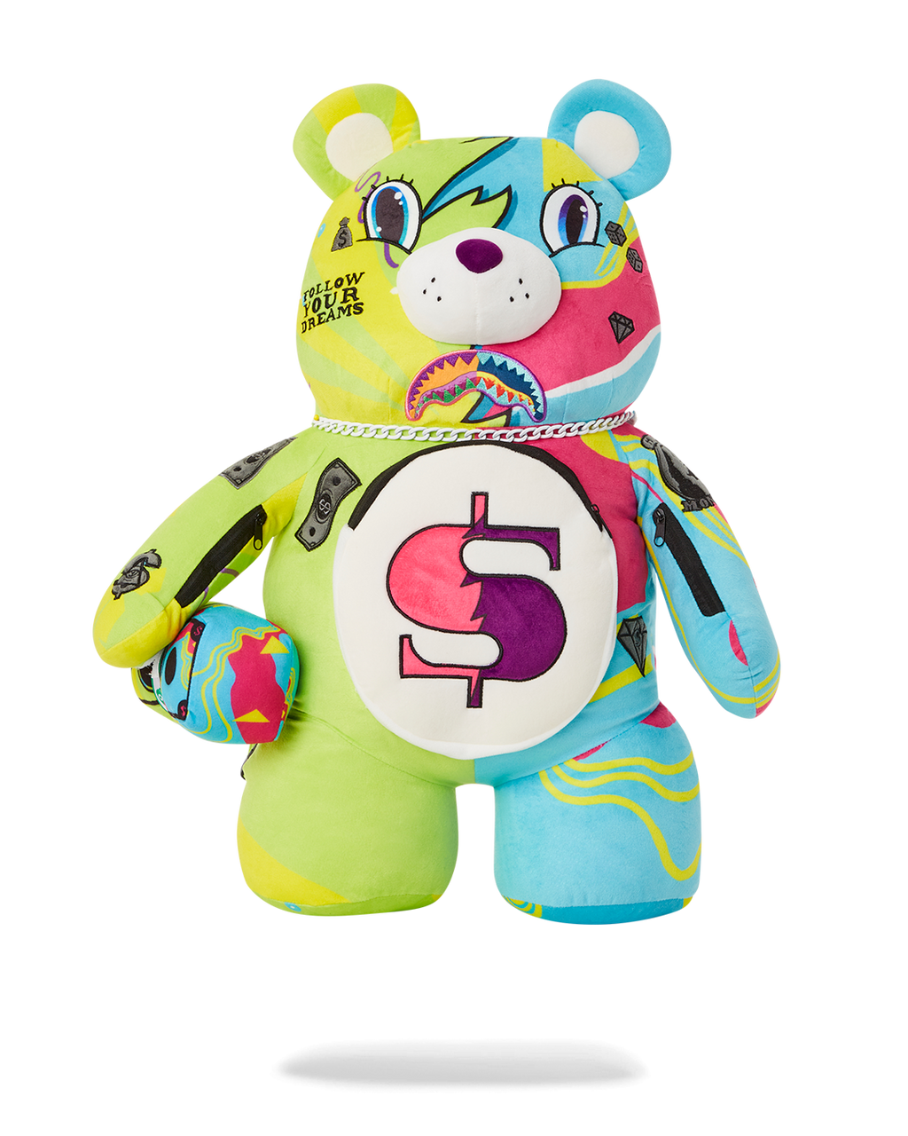 SPRAYGROUND SUPER WEIRD MONEYBEAR TEDDYBEAR BACKPACK
