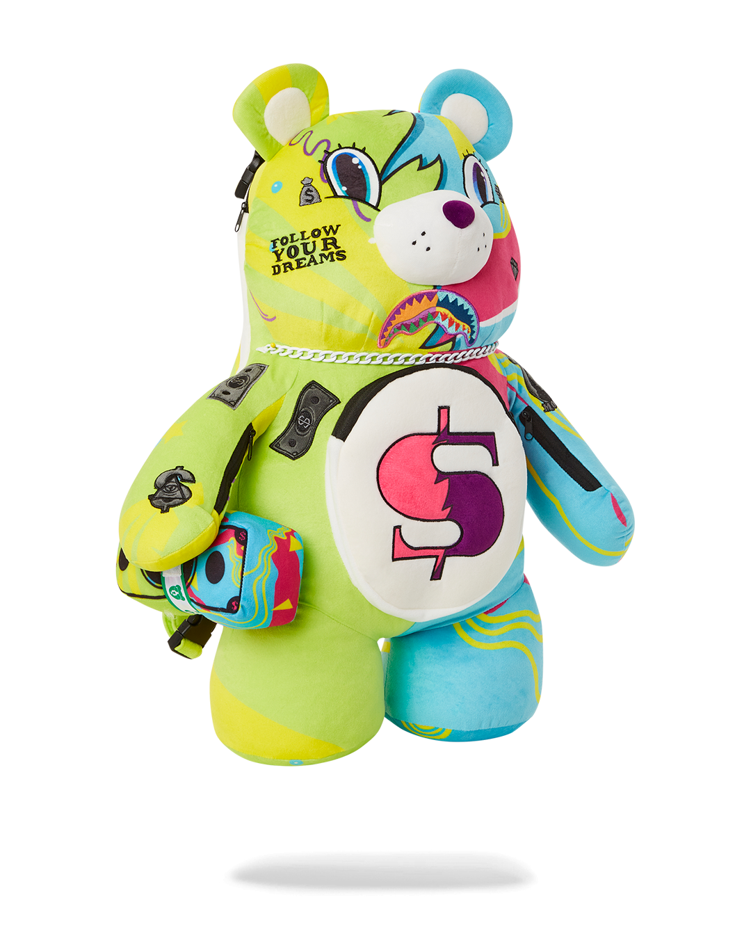 SPRAYGROUND SUPER WEIRD MONEYBEAR TEDDYBEAR BACKPACK