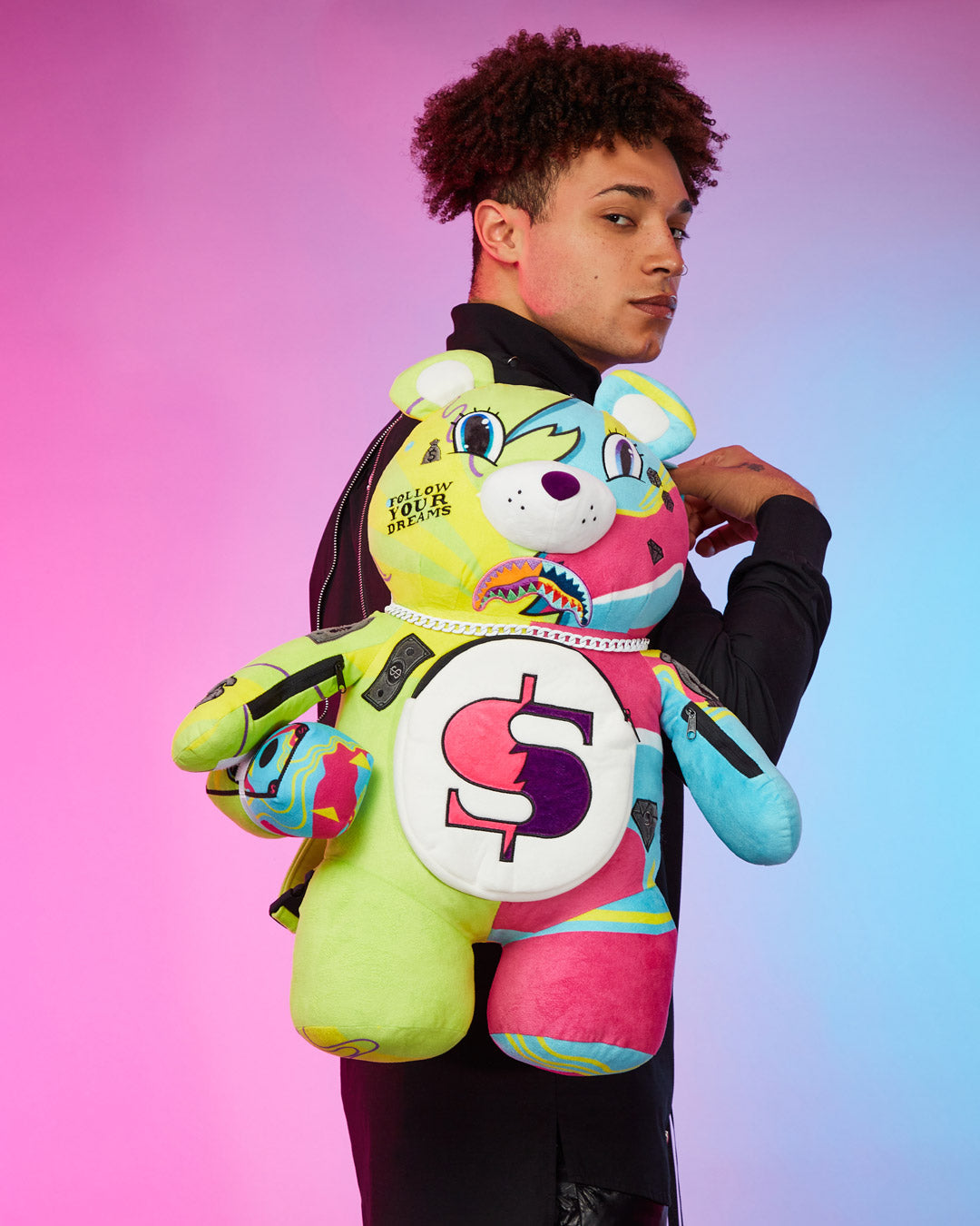 SPRAYGROUND SUPER WEIRD MONEYBEAR TEDDYBEAR BACKPACK