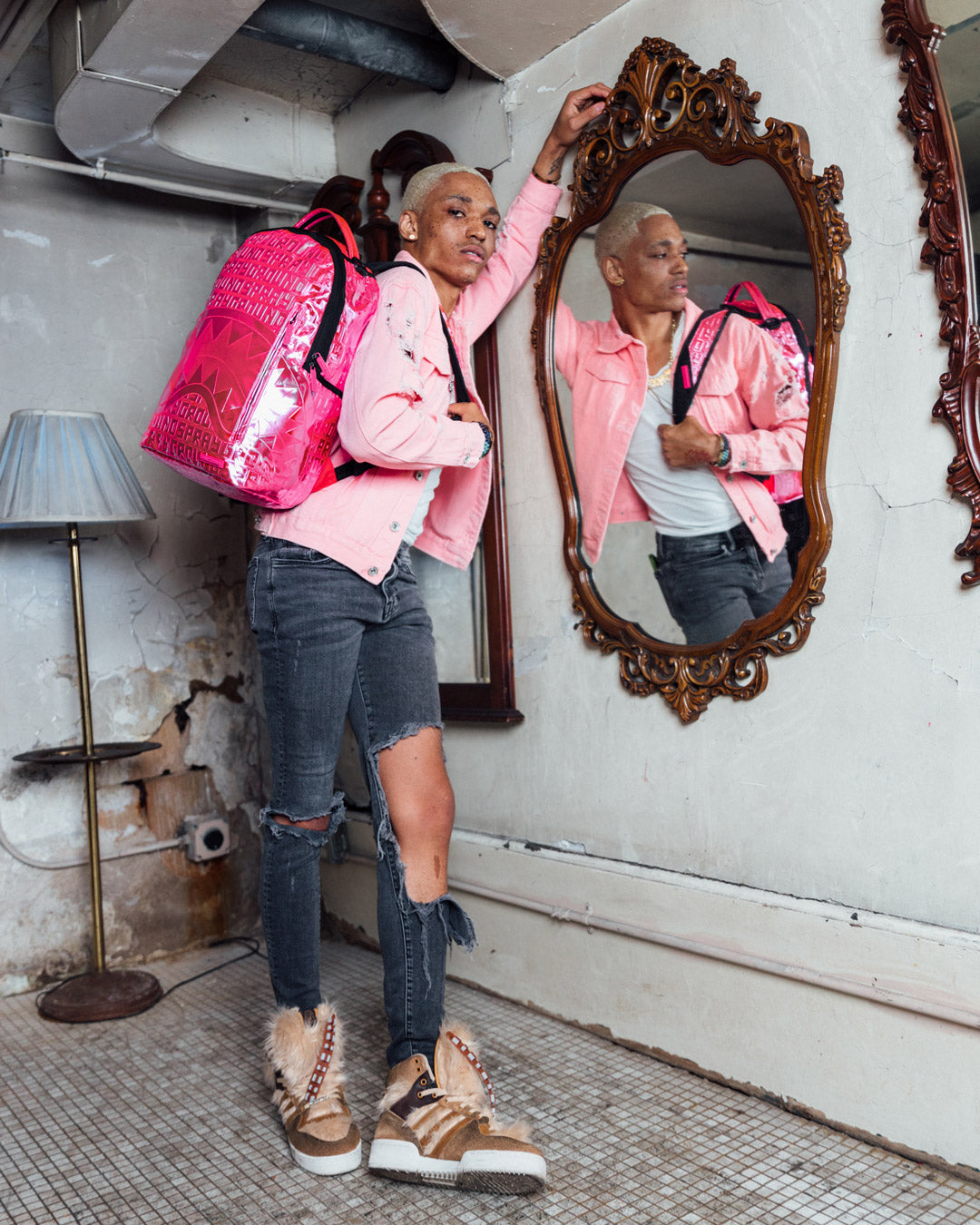 SPRAYGROUND INFINITI PINK DIAMOND BACKPACK (DLXV)