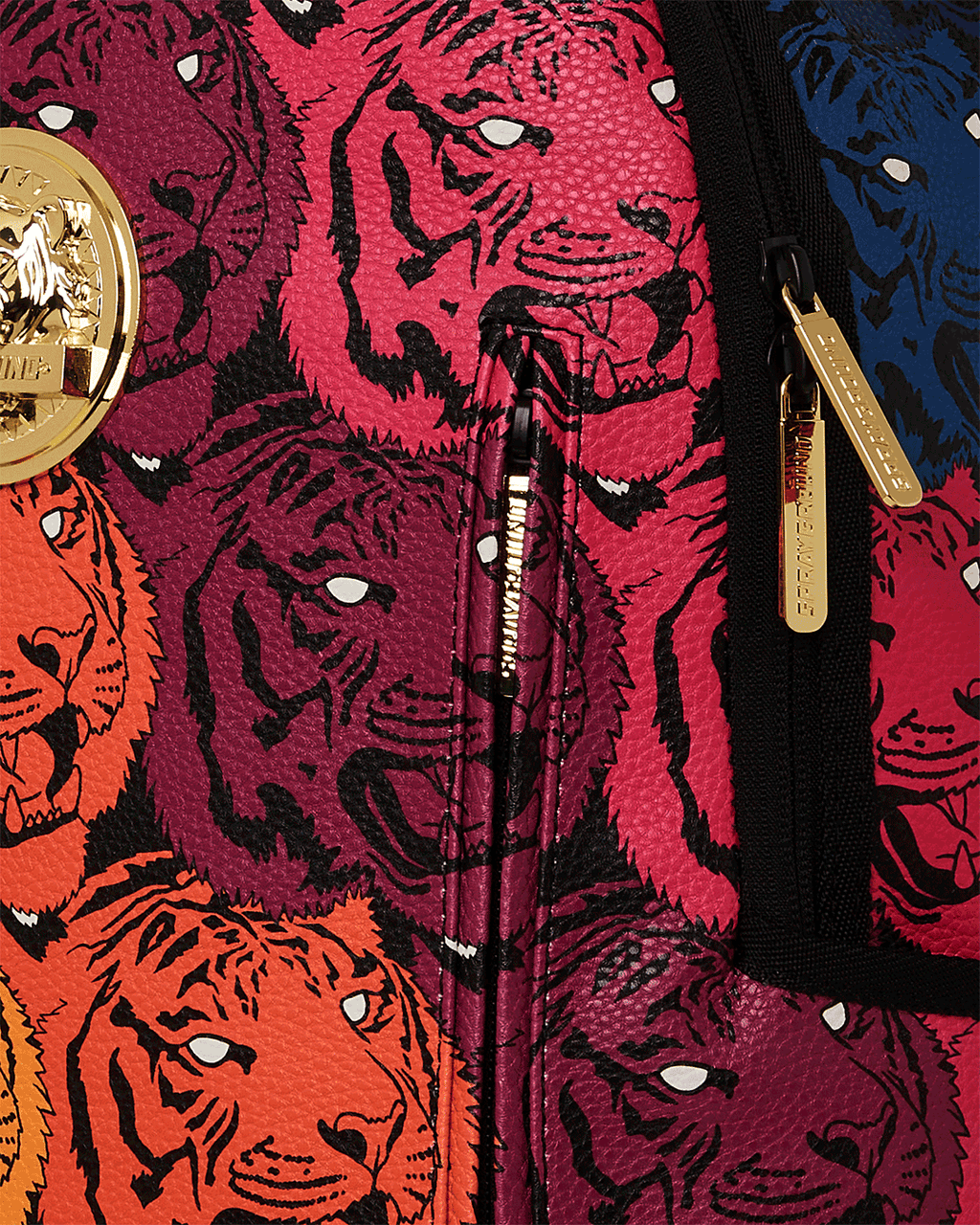 SPRAYGROUND TIGER ROAR GOLD PLATED BACKPACK