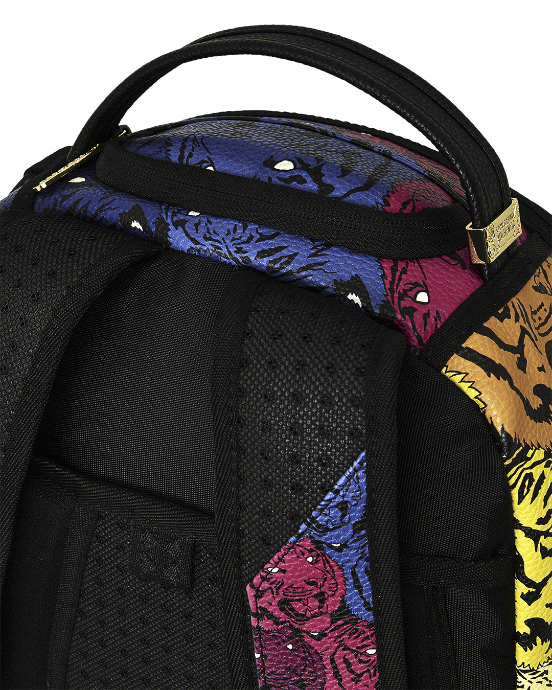 SPRAYGROUND TIGER ROAR GOLD PLATED BACKPACK