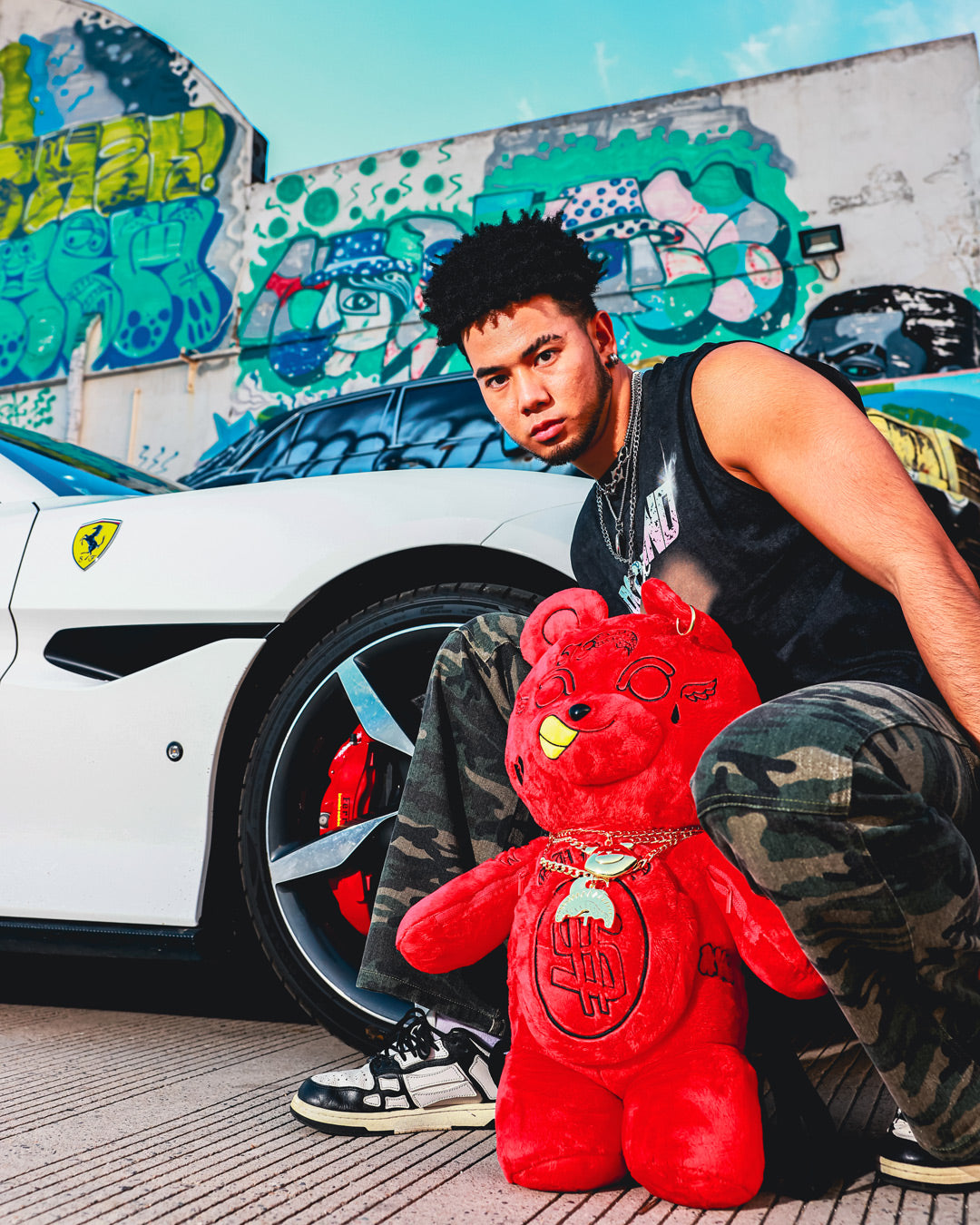 SPRAYGROUND DIABLO PLUSH TEDDYBEAR BACKPACK