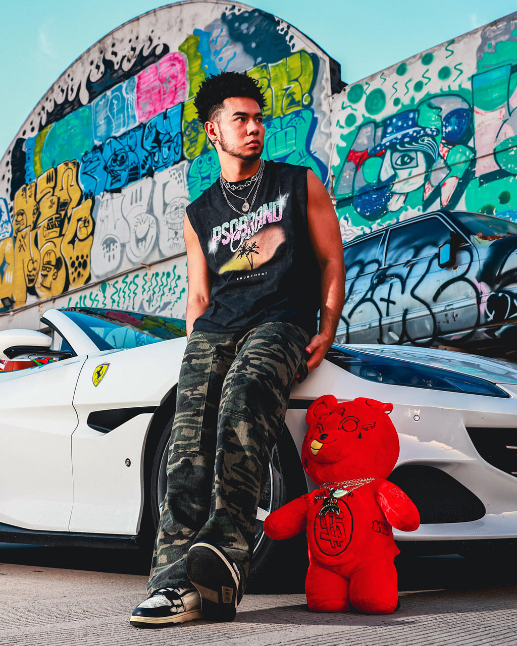 SPRAYGROUND DIABLO PLUSH TEDDYBEAR BACKPACK