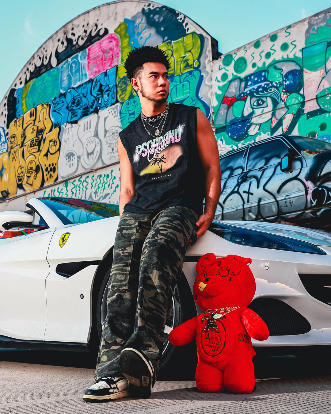 SPRAYGROUND DIABLO PLUSH TEDDYBEAR BACKPACK