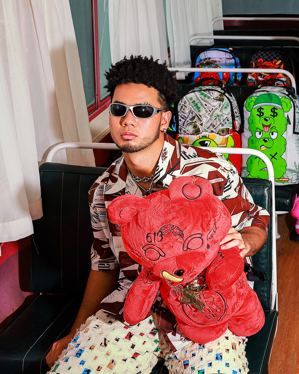 SPRAYGROUND DIABLO PLUSH TEDDYBEAR BACKPACK